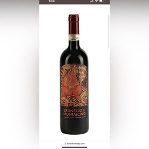 Brunello Di Montalcino Red Wine.
